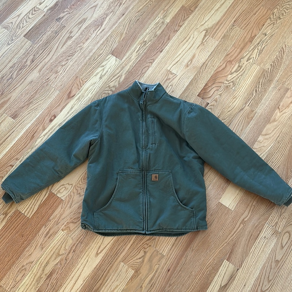 Carhartt RELAXED FIT WASHED DUCK SHERPA-LINED JACKET - 3 WARMEST RATING